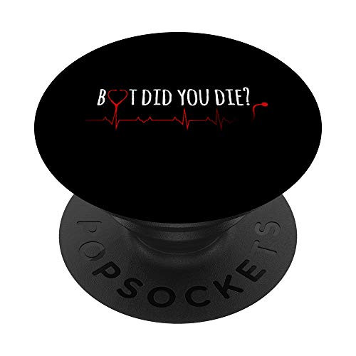 Funny Nursing Gift Nurse Heartbeat Graduation Week Men Women PopSockets PopGrip: Swappable Grip for Phones  and  Tablets
