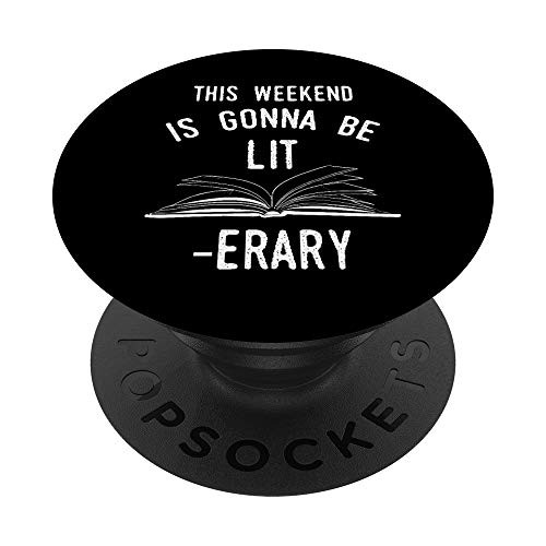 Funny Bookworm Going To Be Literary Puns Gift PopSockets PopGrip: Swappable Grip for Phones  and  Tablets