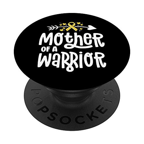 Mother Of A Warrior Gift Family Childhood Cancer Awareness PopSockets Grip and Stand for Phones and Tablets Mother Of A Warrior Gift Family Childhood Cancer Awareness PopSockets Grip and Stand for Phones and Tablets