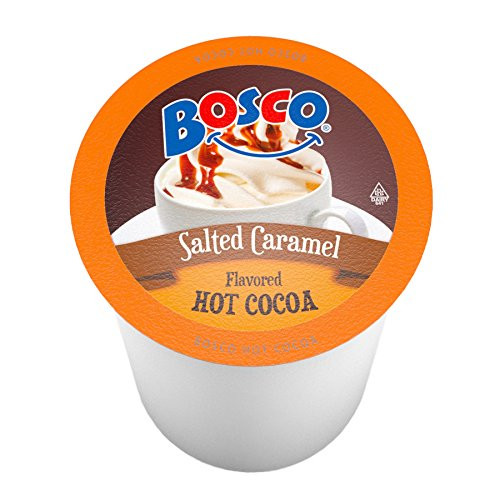 Bosco Single-Cup Hot Cocoa for Keurig K-Cup Brewers, Salted Caramel, 40 Count Bosco Single-Cup Hot Cocoa for Keurig K-Cup Brewers, Salted Caramel, 40 Count