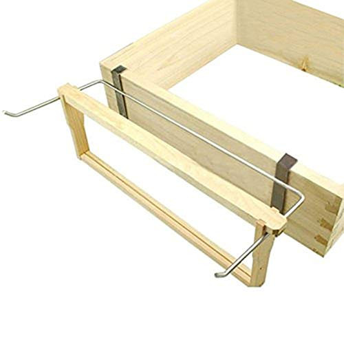 Mggsndi Beekeeping Supplies Tool, Beehive Frame Holder, Stainless Steel Beehive Frame Holder Beekeeping Perch Stand Support Bracket Rack for Beekeepers by Farmstand Supply