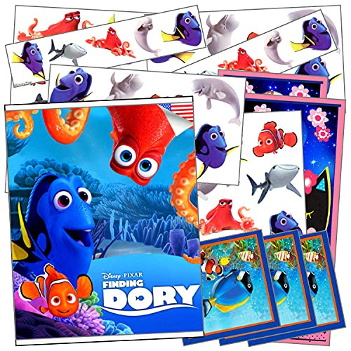 Temporary Tattoos For Kids - Assorted Temporary Tattoos Bundle Includes Separately Licensed GWW Reward Stickers and Door Hangers -Finding Dory- Temporary Tattoos For Kids - Assorted Temporary Tattoos Bundle Includes Separately Licensed GWW Reward Stickers and Door Hangers -Finding Dory-