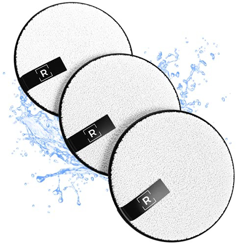 Reusable Makeup Remover Pads | Face Pads | Microfiber Cloth | Facial Rounds | Cleansing Towel | Make Up Removal | 3 Pack