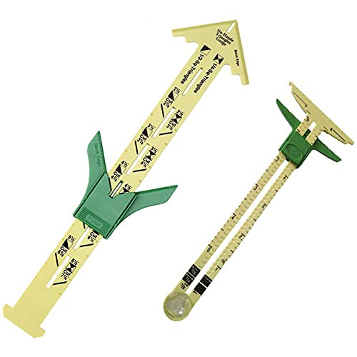 LXYY A Set 2pieces of 5 in 1 Sliding Gauge Sliding Gauge Measuring Sewing Tool, for Sewing Quilting 2 Different Size Multifunctional Patchwork Ruler Tailor Ruler Tool