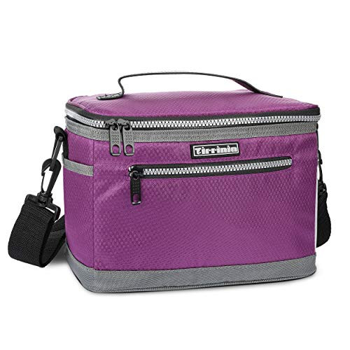 Tirrinia Insulated Lunch Bag for Women Men, Leakproof Thermal Reusable Lunch Box Tote for Adult  and  Kids by Tirrinia, Lunch Cooler for Office Work, Purple