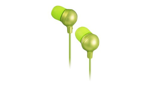 JVC HAFR36G Marshmallow Inner Ear Headphones with Microphone and Remote -Green-