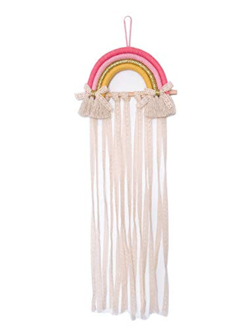 Tonwhar Hair Bow Holder Hanging Hair Clips Hanger Headband Storage Organizer Boho Wall Decor Bow Organizer for Baby Girls Room -multi01- Tonwhar Hair Bow Holder Hanging Hair Clips Hanger Headband Storage Organizer Boho Wall Decor Bow Organizer for Baby Girls Room -multi01-