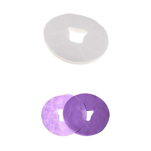 Bonarty 200x Salon Massage Table Disposable Face Cradle Cover Non Woven Cushion Pads