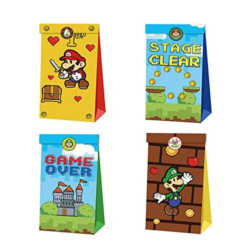 12 Pack Super Mario Party Bags Mario Bros Gift Bags Goodie Bags Mario Treat Candy Bags Mario Party Favors for Super Mario Party Supplies Birthday Party Decorations 12 Pack Super Mario Party Bags Mario Bros Gift Bags Goodie Bags Mario Treat Candy Bags Mario Party Favors for Super Mario Party Supplies Birthday Party Decorations