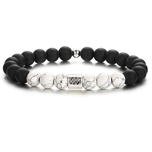 12 Constellations Bracelets For Women ?Beaded Anxiety Couples Bracelets Friendship Charm Best Friend Sister Men's Bracelets Gifts Jewelry -Aquarius- 12 Constellations Bracelets For Women ?Beaded Anxiety Couples Bracelets Friendship Charm Best Friend Sister Men's Bracelets Gifts Jewelry -Aquarius-