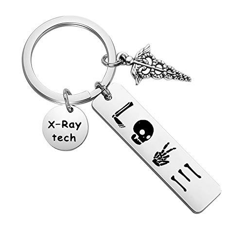 SEIRAA Radiology Technologist Gift X-Ray Tech Keychain Appreciation Gift For X Ray Technician Ray Tech Graduation Gift -X-Ray Tech Keychain-