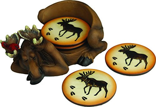 River's Edge Moose Coaster Set