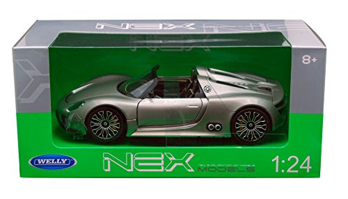 Porsche 918 Spyder, met.-grey , Model Car, Ready-made, Welly 1:24 Porsche 918 Spyder, met.-grey , Model Car, Ready-made, Welly 1:24