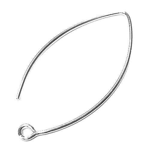4 pcs .925 Sterling Silver Ear Wire Earwires Drop Dangle French Hook 39mm / Findings/Bright