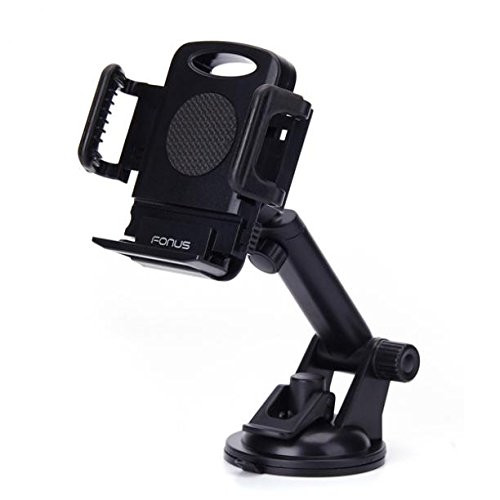 Premium Car Mount Dash-board Windshield Cradle Holder Window Rotating Dock Strong Grip Suction Cup for T-Mobile LG Stylo 3 Plus - T-Mobile LG V10 - T-Mobile LG V20 - T-Mobile Motorola Google Nexus 6
