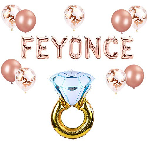 LaVenty Set of 12 Rose Gold FEYONCE Balloons Bachelorette Party Decor Feyonce Party Decoration Engagement Balloon Proposal Decoration LaVenty Set of 12 Rose Gold FEYONCE Balloons Bachelorette Party Decor Feyonce Party Decoration Engagement Balloon Proposal Decoration