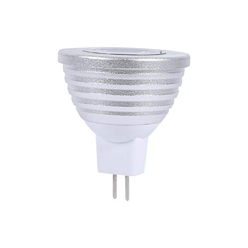 LED Light Color Changing Lamp Bulb, MR RGB 3W 16 Color LED Light Bulbs with Remote Control for Home Bar 12V-24V