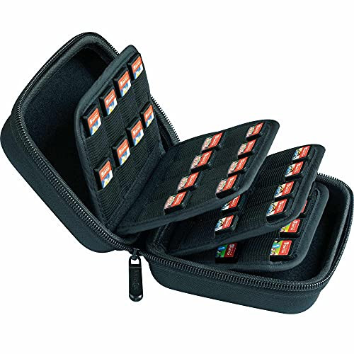 Butterfox 64 Switch Game Card Storage Holder Hard Case for Nintendo Switch Games, PS Vita Games and SD memory Cards