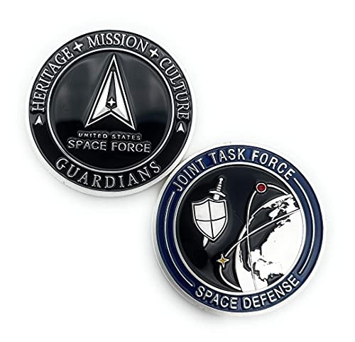 US Space Force Joint Task Force Defense Challenge Coin - United States Military - USSF Guardians - Veteran Owned Small Business US Space Force Joint Task Force Defense Challenge Coin - United States Military - USSF Guardians - Veteran Owned Small Business