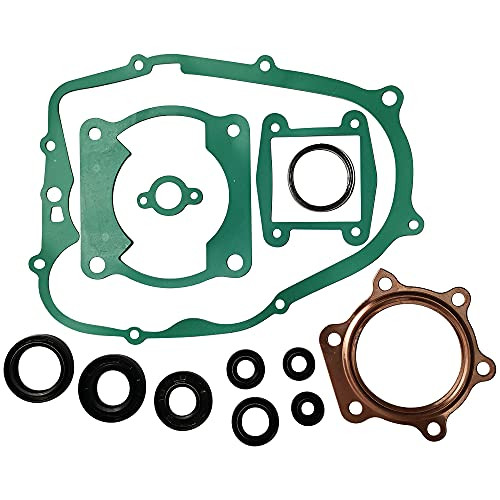 JINFANNIBI Engine Head Complete Gasket Kit with Oil Seals Top Bottom End Set Compatible for Yamaha Blaster 200 YFS200 1988-2006