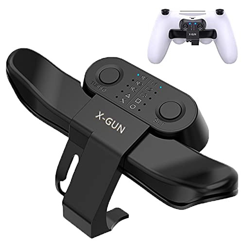Paddles for PS4 Controller, X-Gun Back Button Attachment for Playstation 4, Controller Paddles for ps4, TURBO Function/Memory Function/Plug And Play, Suitable for PS4 Handles