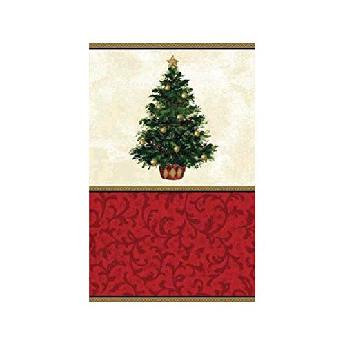Amscan Classic Christmas Tree Paper Table Cover | Party Tableware