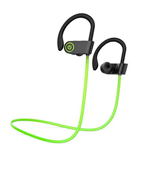 Bluetooth Headphones IPX7 Waterproof, Wireless Sport Earphones Bluetooth 4.1, HiFi Bass Stereo Sweatproof Earbuds w/Mic, Noise Cancelling Headset for Running,Workout, Gym (U8-Green) Bluetooth Headphones IPX7 Waterproof, Wireless Sport Earphones Bluetooth 4.1, HiFi Bass Stereo Sweatproof Earbuds w/Mic, Noise Cancelling Headset for Running,Workout, Gym (U8-Green)
