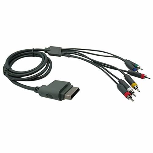 Vicue Component HDTV Video  and  RCA Stereo AV Cable Cord for Microsoft Xbox 360 / Xbox 360 Slim