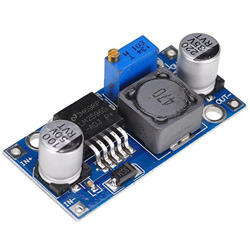 Lysignal LM2596 DC-DC Step Down Power Supply Module 3A Adjustable Step Down Module Buck Converter 24V to 12V 5V 3V