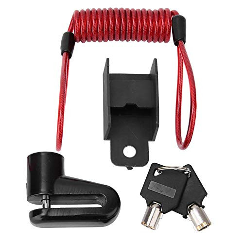 MAGT Disc Brakes Wheels Lock, Anti-Theft Steel Wire Lock for Xiaomi Mijia M365 Electric Scooters Accessory Motorcycle Bicycle Wheels Locker