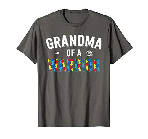 Autism Family Shirt Grandma Of A Warrior Autism Awareness T-Shirt
