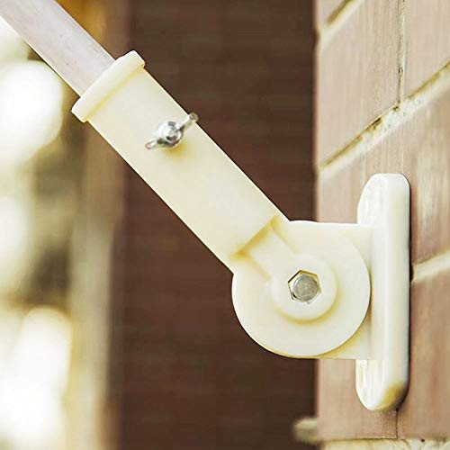 Kammas Wall Mount FlagMetal Holder Bracket White Pole Windsock Base with Screws for Flags Base Adjustable Kammas Wall Mount FlagMetal Holder Bracket White Pole Windsock Base with Screws for Flags Base Adjustable