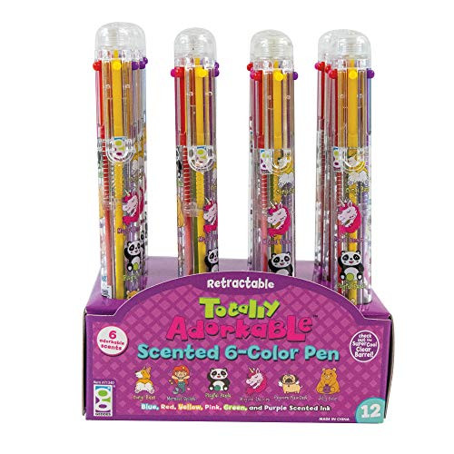 Raymond Geddes Totally Adorkable Color Switching Scented BallPoint Pens -Pack of 12-