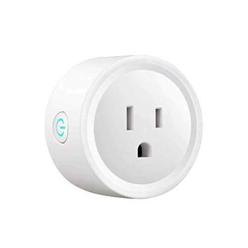 Smart Mini Plug, Wireless Wifi Socket Plug, Mini Outlets Socket Remote Control Voice Control Timer Switch Compatible with Alexa Google Assistant, No Hub Required, FCC ETL Certified
