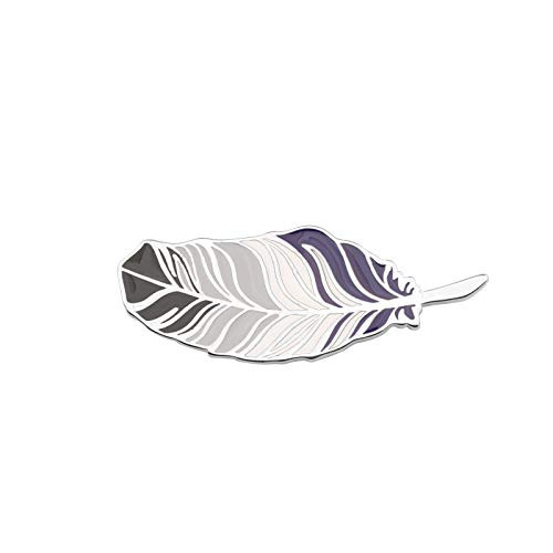 CENWA Asexual Ace Pride Feather Enamel Pin LGBT Jewelry Transgender Pride Queer Gift Transgender Flag Jewelry -Asexual pin-