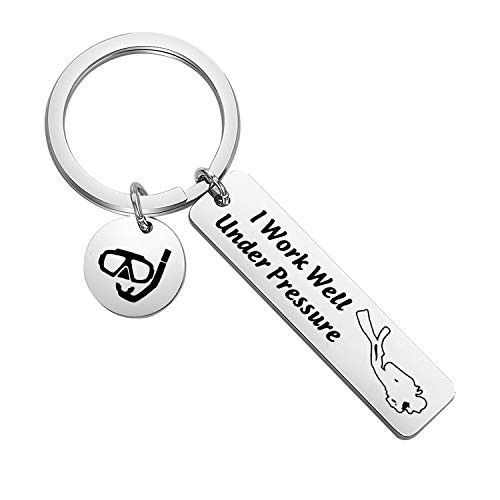 Scuba Diving Gift Scuba Diver Gift I Work Well Under Pressure Keychain Extreme Sports Jewelry Great Gift for Divers -Under Pressure Keychain- Scuba Diving Gift Scuba Diver Gift I Work Well Under Pressure Keychain Extreme Sports Jewelry Great Gift for Divers -Under Pressure Keychain-