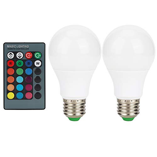 Light Bulb - E27 5W RGB LED Color Changing Light Bulb with Remote Control for Home Party Decor 85V-265V