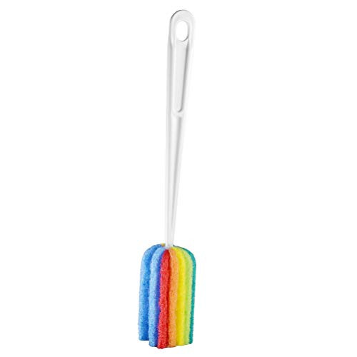 BESTONZON 5pcs Sponge Bottle Brush Cup Scrubber Rainbow Mug Cleaning Brush Long Handle Baby Bottle Cleaner for Water Bottles Cup Tumblers BESTONZON 5pcs Sponge Bottle Brush Cup Scrubber Rainbow Mug Cleaning Brush Long Handle Baby Bottle Cleaner for Water Bottles Cup Tumblers