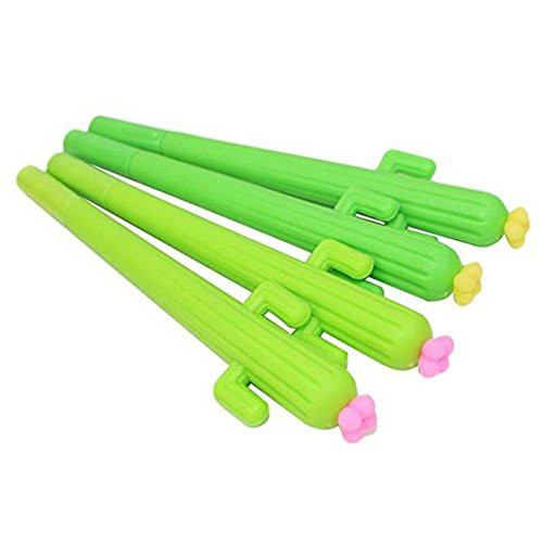 WIN-MARKET Kawaii Cute Cartoon Cactus plant Gel Pens Office School Student Supply Stationery -12PCS-