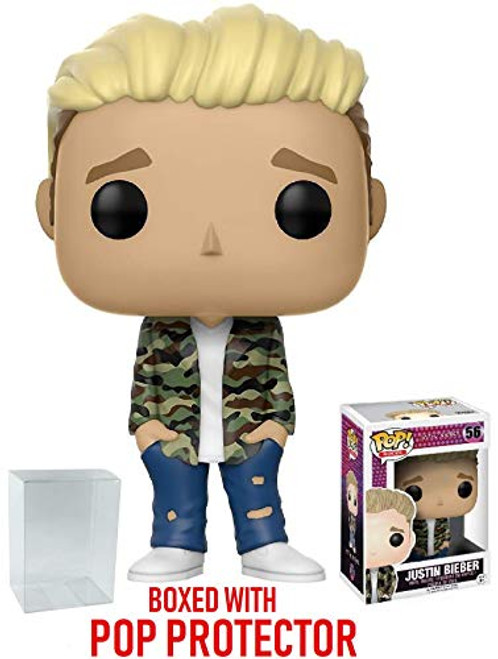 Justin Bieber Funko Pop! Rocks: Music 56 Vinyl Figure (Bundled with Pop Box Protector CASE) Justin Bieber Funko Pop! Rocks: Music 56 Vinyl Figure (Bundled with Pop Box Protector CASE)