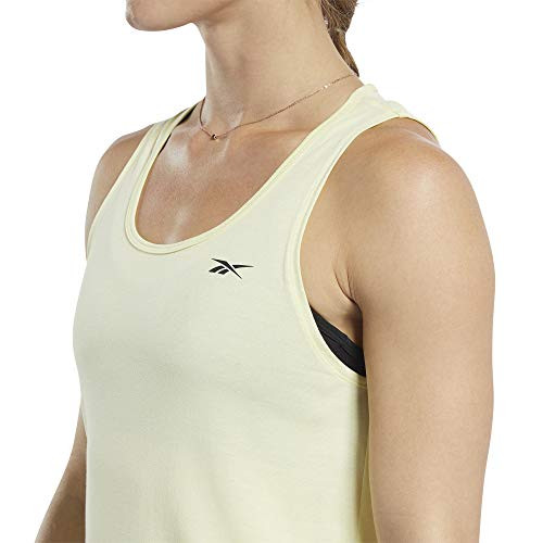 Reebok Training Supply Ac pluscotton Tank, Lemon Glow, S