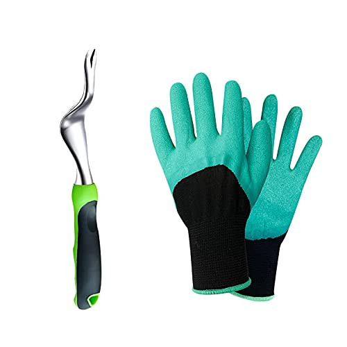 QingG.G Grandpas Weeder Hand Weeder Tool Dandelion Puller Stainless Manual Hand Weeder Tool with Ergonomic Handle for Garden Lawn Yard -1pc, Multicolor-