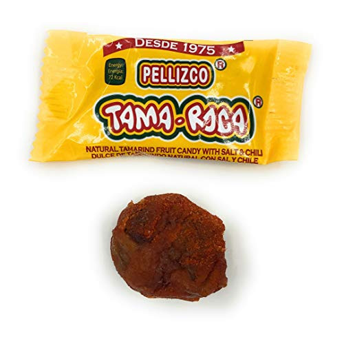 Tama Roca Pellizco Natural Tamarind Candy with Salt and Chili 40 Count -28.2 Ounce Pack-