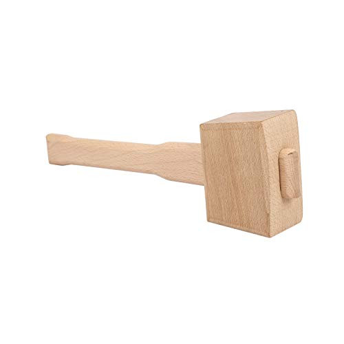 LNIMI 250mm Beech Solid Carpenter Wood Wooden Mallet Hammer Handle Woodworking Tool