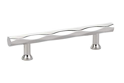Emtek Tribeca Cabinet Pull, 5" Center-to-Center, Polished Nickel