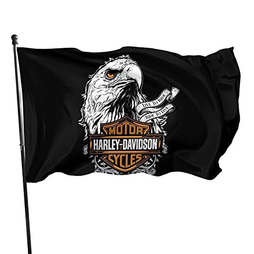 Harley Davidson Flag Eagle Legendary Eagle Camping Flag Garden Flags Decorations Party Supplies For Home House Outdoor Indoor Decor 3x5 Ft Inch
