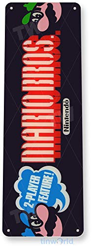 Tinworld Mario-Bros Arcade Marquee Sign A486