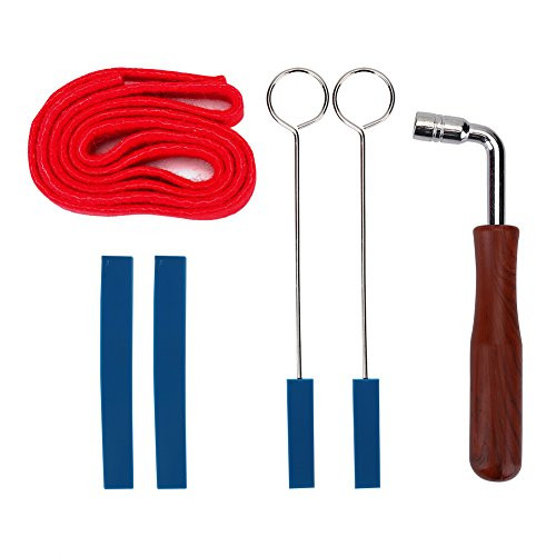 Piano Tuning Kit, Piano Tuning Tools, 2 Pcs Short Mute with Handle Piano Tuning Lever, Durable Rubber Piano Tuning Lever Musical Instrument for Music Lover Piano Tuning for Piano