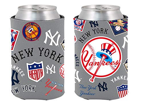 Yankees 2-Pack Can Flashback Design Beverage Insulator Neoprene Holder Cooler Coolie Baseball