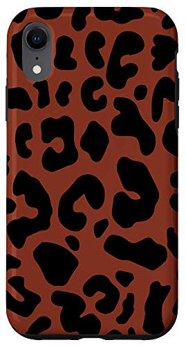 iPhone XR Orange Leopard Print Phone Case Cheetah Animal Women Cute Case